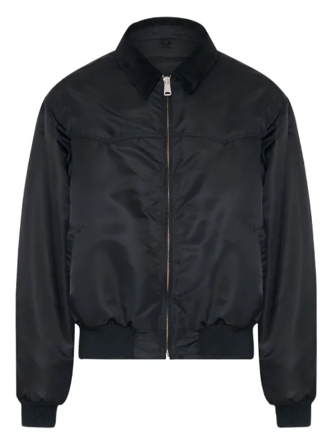 Maison Margiela zip-up cutaway-collar jacket Black S67AM0106M35662
