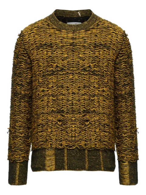 MM6 Maison Margiela textured crew-neck sweater Brown SH0HL0031M13130