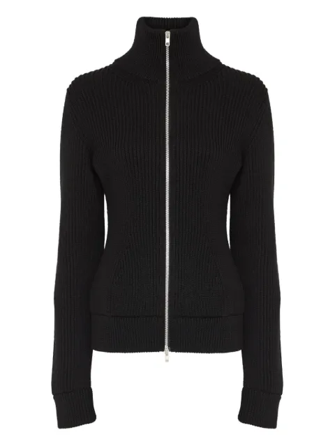 Maison Margiela wool zipped cardigan Black S29HP0039M13181
