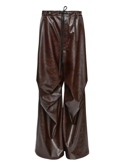 MM6 Maison Margiela draped trousers Brown S52KA0510M35465