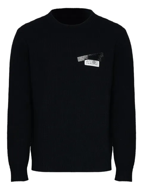 MM6 Maison Margiela wool-blend sweater Black SH2HL0030M13168
