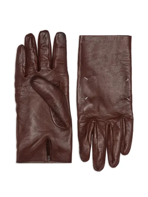 Maison Margiela leather gloves Brown S50TS0052SY1622