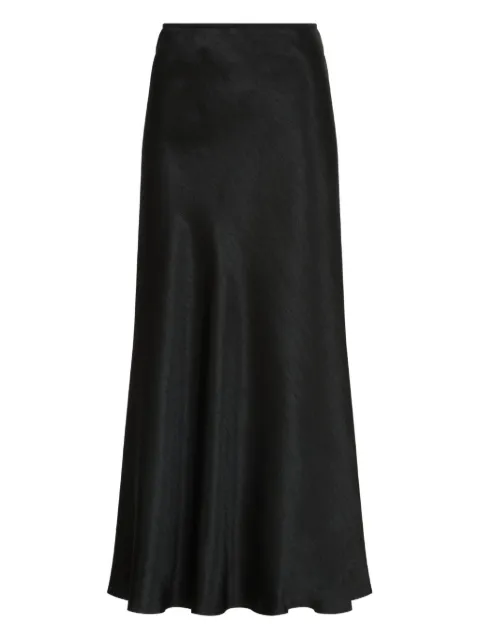 Maison Margiela satin midi skirt Black S29MA0512M35586