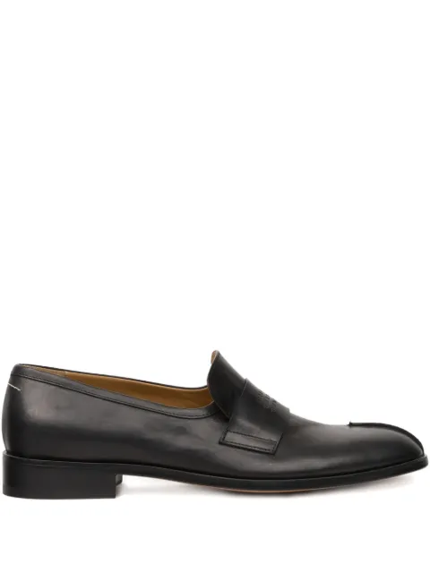 MM6 Maison Margiela Tabi leather loafers Black SH1WR0003P5000