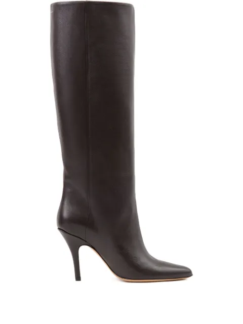 MM6 Maison Margiela knee-high heeled boots Brown S59WW0114P6783