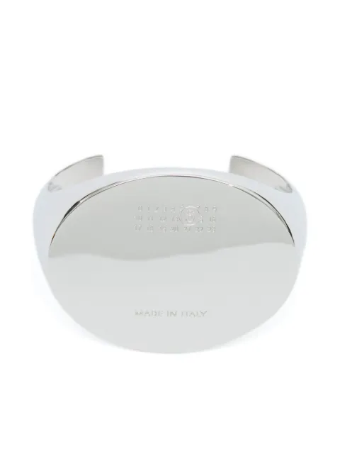 MM6 Maison Margiela Numbers-motif cuff bracelet Silver SM7UY0105P8755