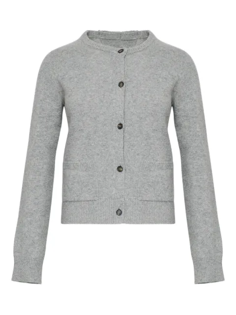 MM6 Maison Margiela patch-pocket button cardigan Grey S62HP0036M13187