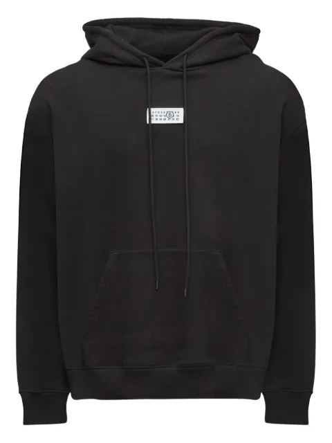 MM6 Maison Margiela logo hooded sweatshirt Black SH0GU0033M25025