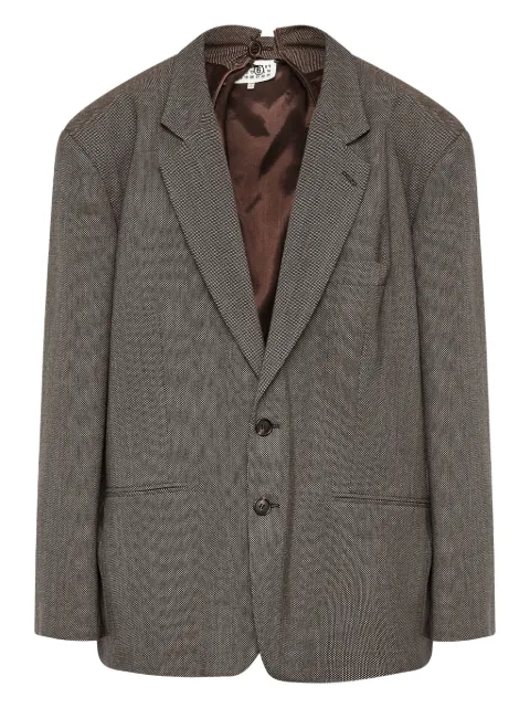 MM6 Maison Margiela single-breasted blazer Grey S62BN0112M35636