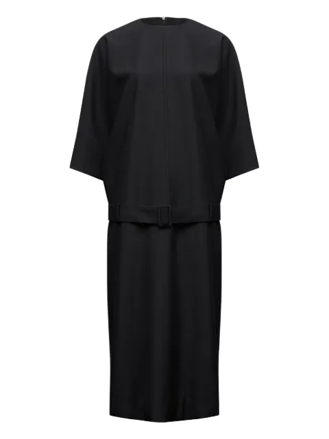 MM6 Maison Margiela belted midi dress Black S62DG0055M35653