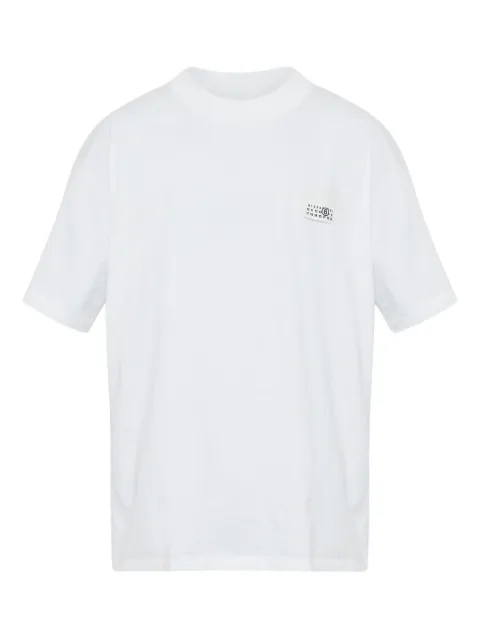 MM6 Maison Margiela logo-patch cotton T-shirt White S62GD0207M20048