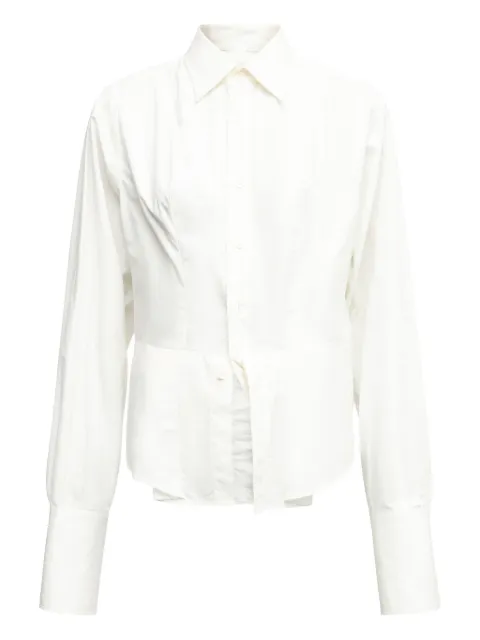 MM6 Maison Margiela layered-panel shirt White S52DT0051M35256