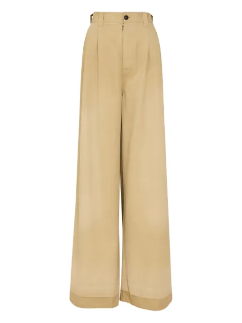 Maison Margiela wide-leg tailored trousers Neutrals S51KA0608S54042