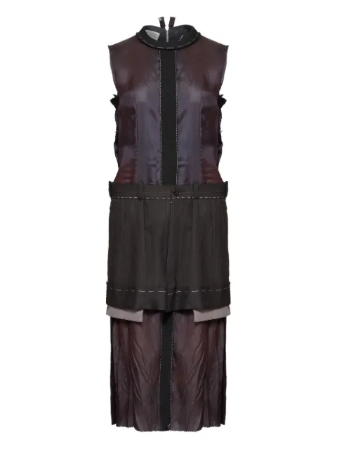 Maison Margiela Decortiqué midi dress Purple S51DD0041MTN103