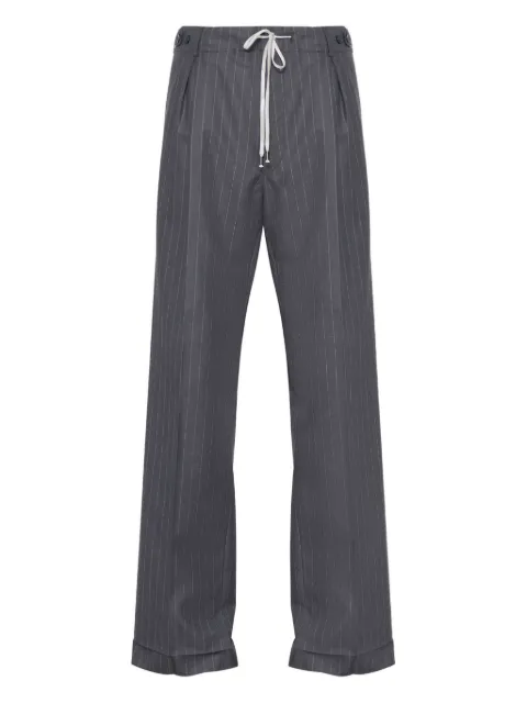 Maison Margiela pinstripe pleated trousers Grey S67KA0080M35581