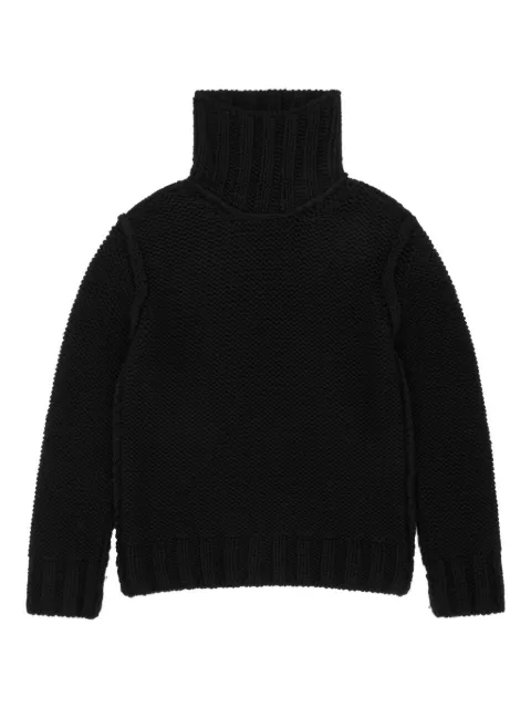 MM6 Maison Margiela roll-neck wool sweater Black SH2HA0008M13166