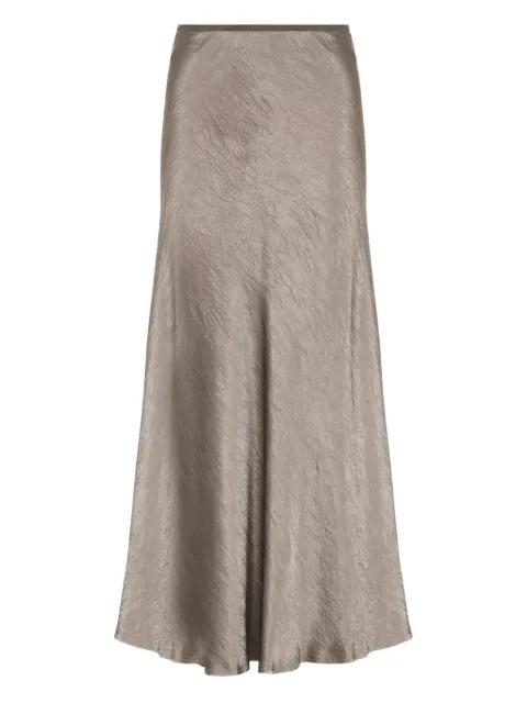 Maison Margiela satin midi skirt Brown S29MA0512M35586
