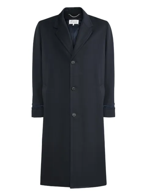 Maison Margiela button-front coat Blue S50AA0160M35514