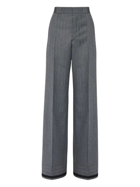 Maison Margiela wide-leg tailored trousers Grey S51KA0607M35513