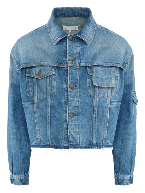 Maison Margiela frayed denim jacket Blue S50AM0648S30561986