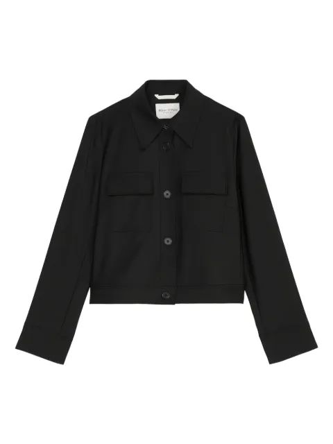 Marc O'Polo button-up cropped jacket Black 410021474085
