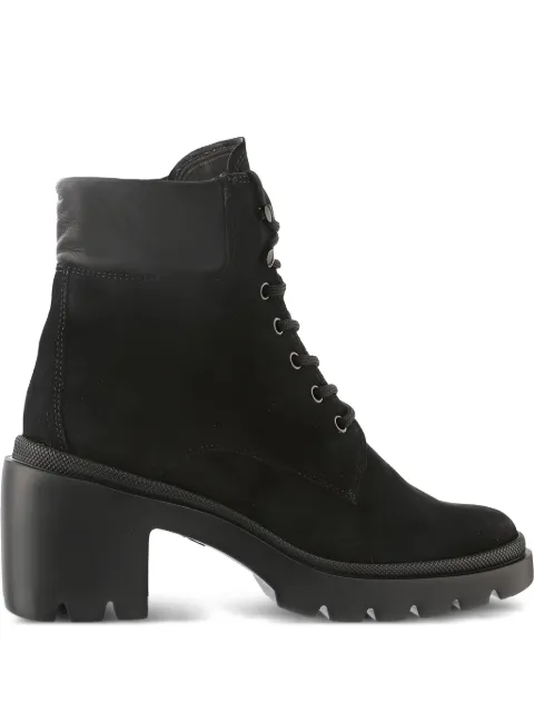 Hogl Gia chunky-heel lace-up ankle boots Black 81055220100
