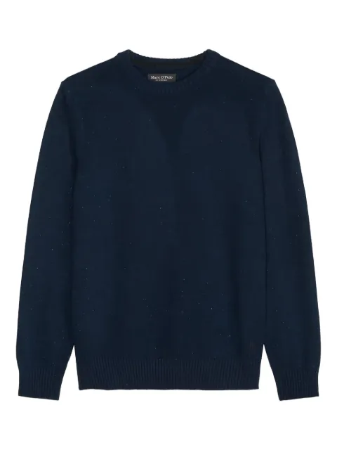 Marc O'Polo textured crew-neck sweater Blue M30506660174