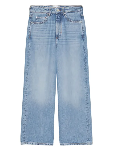 Marc O'Polo logo-patch cropped jeans Blue M02907812091