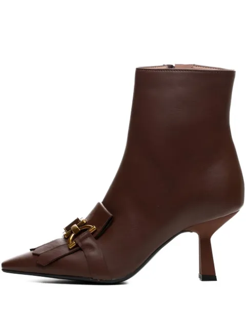 Poche Paris 55mm Meline ankle boots Brown FWMELINE800305