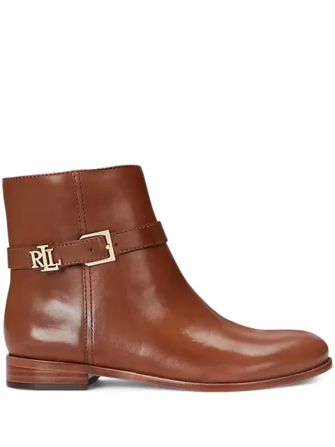 Lauren Ralph Lauren leather ankle boots Brown 802946807002