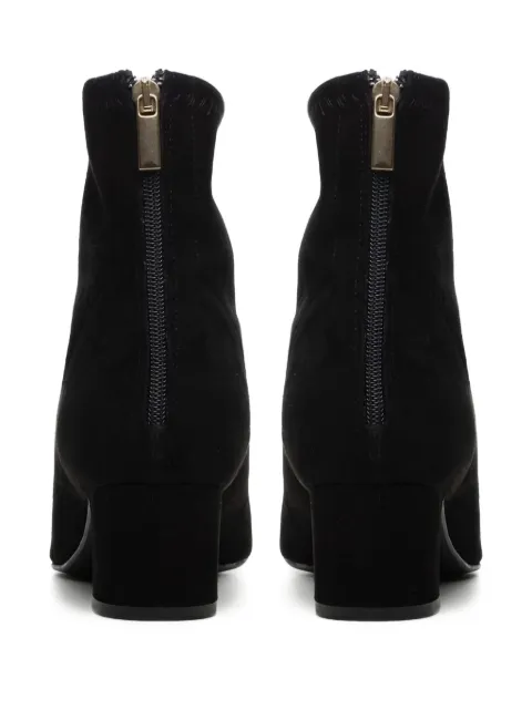 Poche Paris suede ankle boots Black FWSUZETTE860250