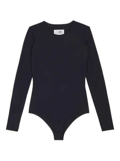 MM6 Maison Margiela long-sleeve jeans bodysuit Black S62NA0085S20518