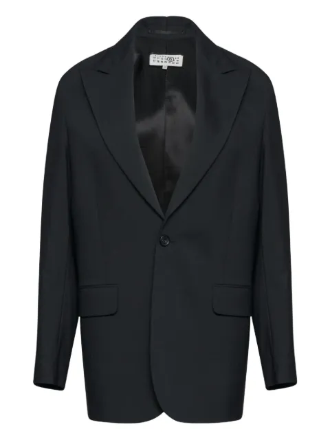 MM6 Maison Margiela single-button tailored blazer Black S62BN0111M35622