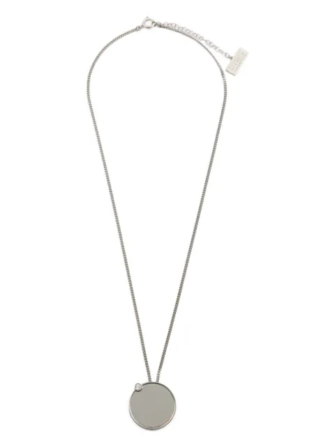 MM6 Maison Margiela mirror-pendant necklace Silver SM7UU0114P8605