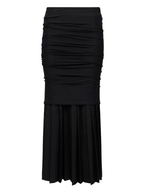MM6 Maison Margiela ruched pleated skirt Blue S62MI0036M35436