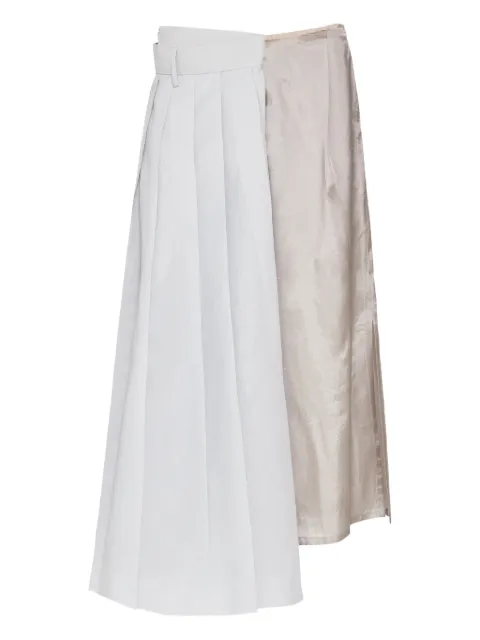 Maison Margiela pleated midi skirt Neutrals S51ME0043MTN098