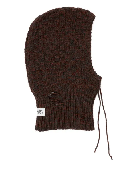 MM6 Maison Margiela knitted balaclava Brown SH2TB0005M13174