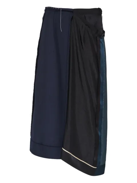 Maison Margiela asymmetric midi skirt Blue S51ME0039MTN099