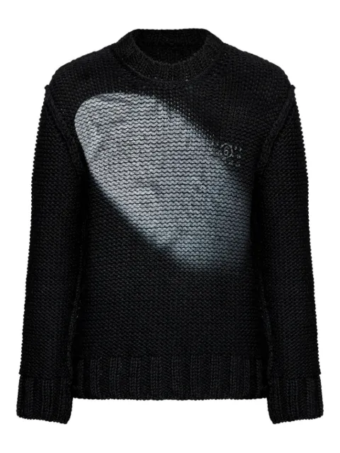 MM6 Maison Margiela textured knit sweater Blue SH2HL0029M13173