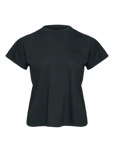 MM6 Maison Margiela satin-panel cotton T-shirt Black S62GD0208M20115