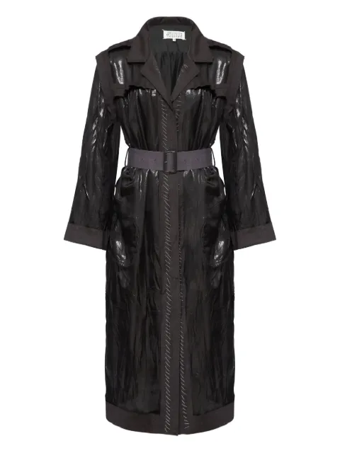 Maison Margiela belted trench dress Black S51DD0046MTN115