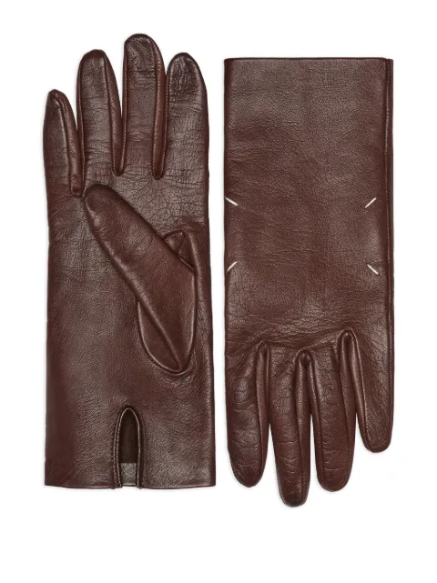 Maison Margiela leather gloves Brown S51TS0074SY1622