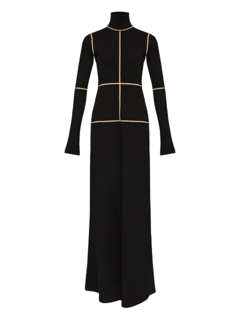 MM6 Maison Margiela panelled turtleneck dress Black S52DG0028M20125