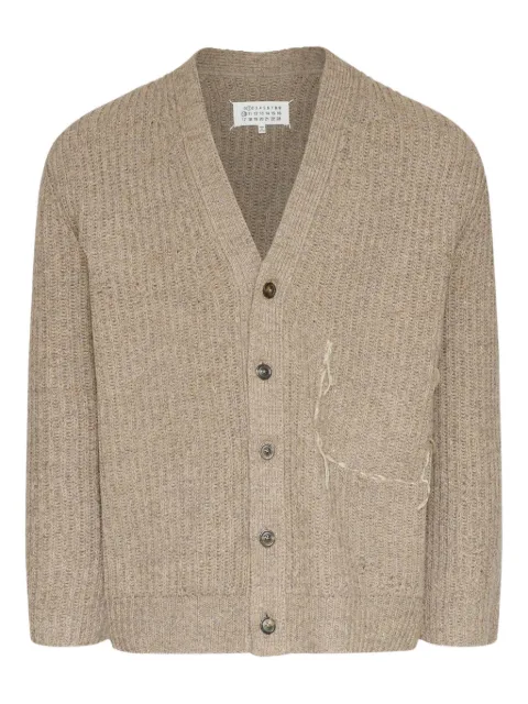 Maison Margiela button-up textured cardigan Neutrals S50HP0034M13151