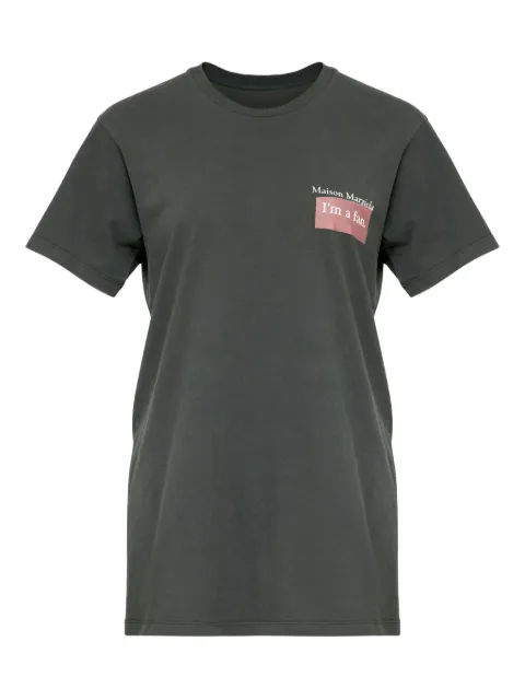 Maison Margiela slogan-print T-shirt Grey S50GC0723S24575