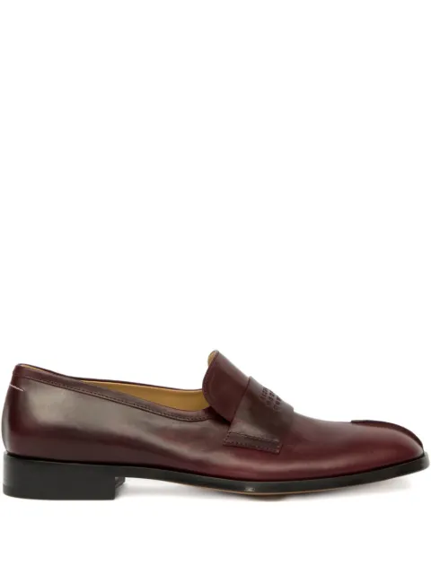 MM6 Maison Margiela Tabi leather loafers Red SH1WR0003P5000