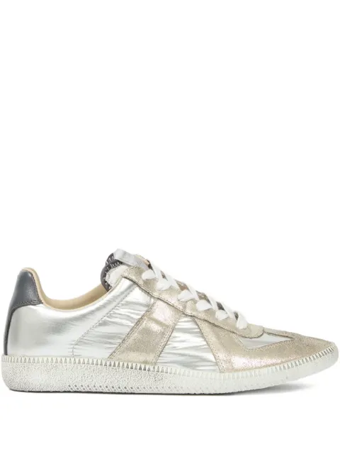 Maison Margiela metallic leather low-top sneakers Gold S39WS0130P7451