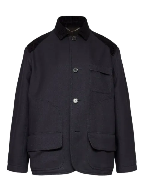 Maison Margiela corduroy-collar overshirt Blue S51AA0359MTN087