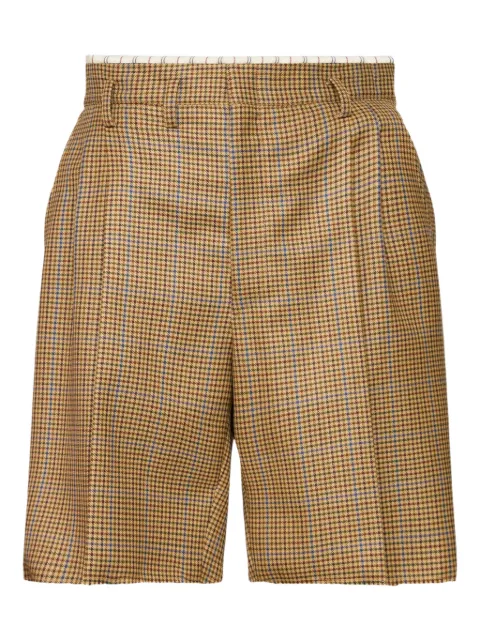 Maison Margiela check-print tailored shorts Neutrals S50MU0090M35648