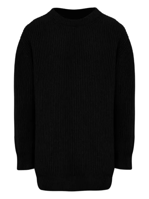 MM6 Maison Margiela ribbed crewneck sweater Black S62HL0042M13192